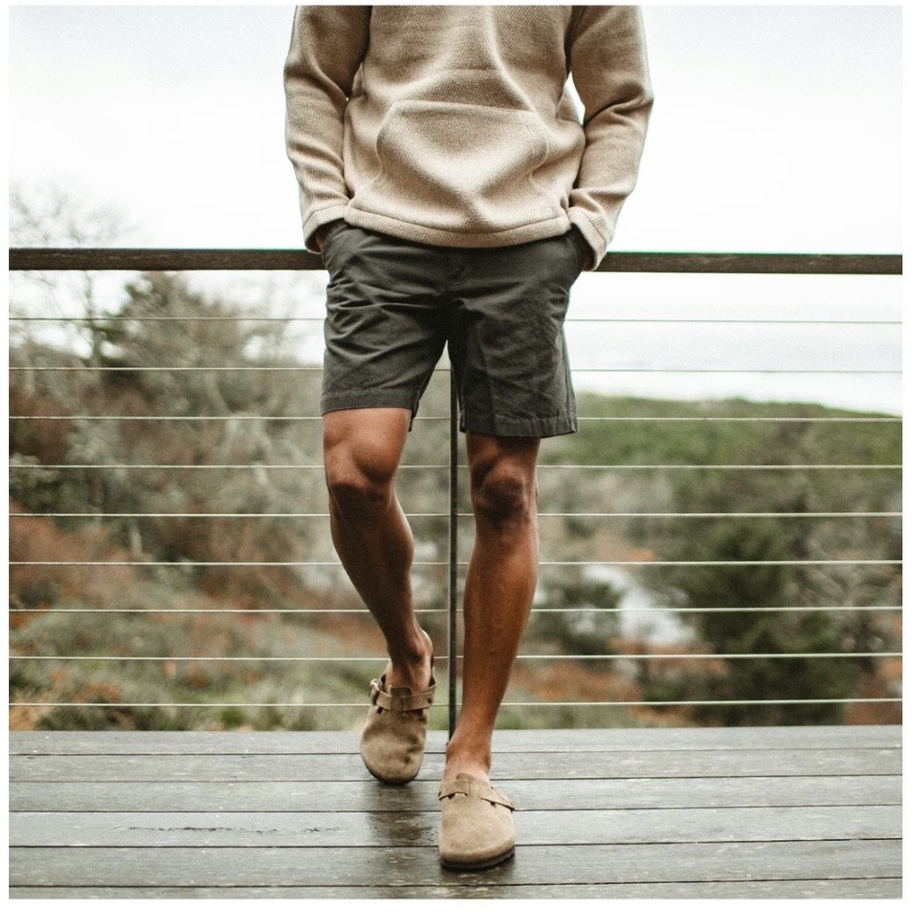 Taylor Stitch Grey Cotton/Linen Shorts - Size 31